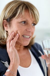 Woman with Teeth Sensitivity