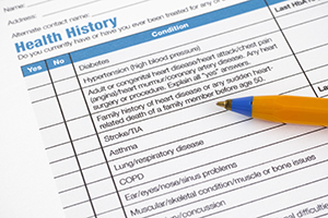 Health History Form